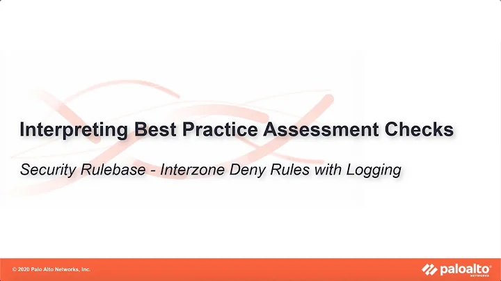 Interzone Deny Rules with Logging - Interpreting BPA Checks - Policies