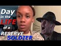 Day In The Life of a RESERVE SOLDIER | Active Duty vs Reserves | Reserve Weekend | JUSVLOGS 20