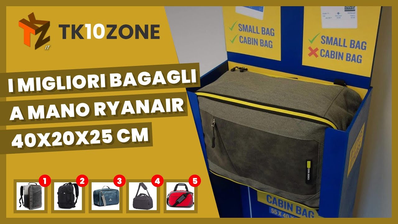 I 5 migliori bagagli a mano per Ryanair 40 x 20 x 25 cm 