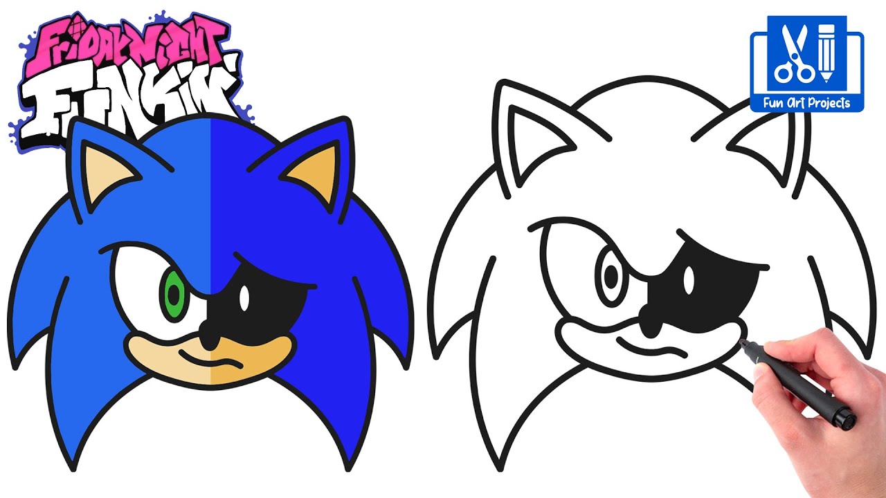 Como DESENHAR SONIC EXE - Como DIBUJAR a SONIC EXE - How to DRAW