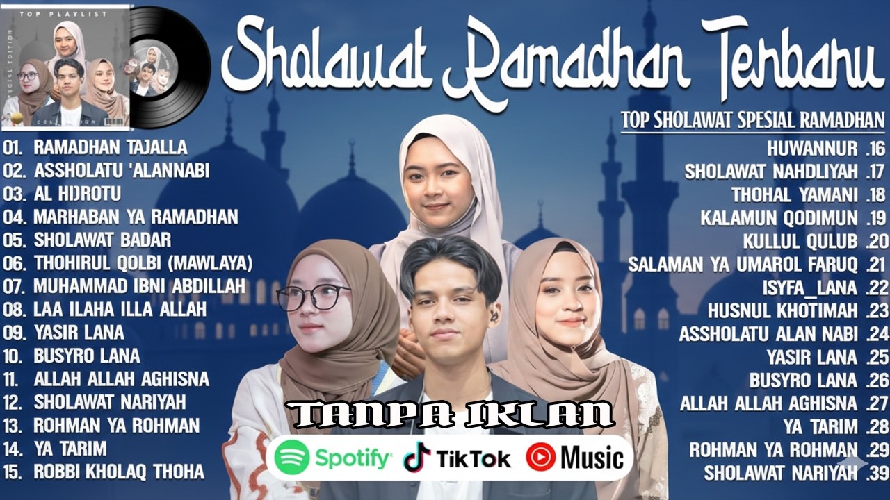 PLAYLIST SHOLAWAT RAMADHAN 2026 - ADZANDO DAVEMA, NISSA SABYAN, AI KHODIJAH & RISA SOLIHAH HITS 2026