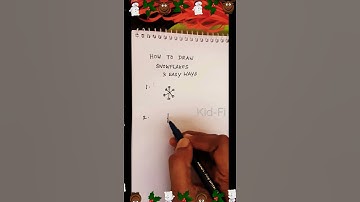 3 Easy way to draw snowflakes🎄❄☃️
