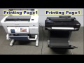 Epson SureColor SC-T3000 vs HP DJ T520  Speed comparison