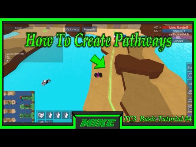 The Conquerors 3 How To Curve Paths How To Make Turns With Your Army In Tc3 Tc3 Tutorials Youtube - roblox conquerors 3 how to build walls