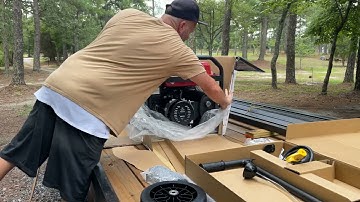 Harbor Freight Predator 13,000 Watt Tri-Fuel Generator unboxing