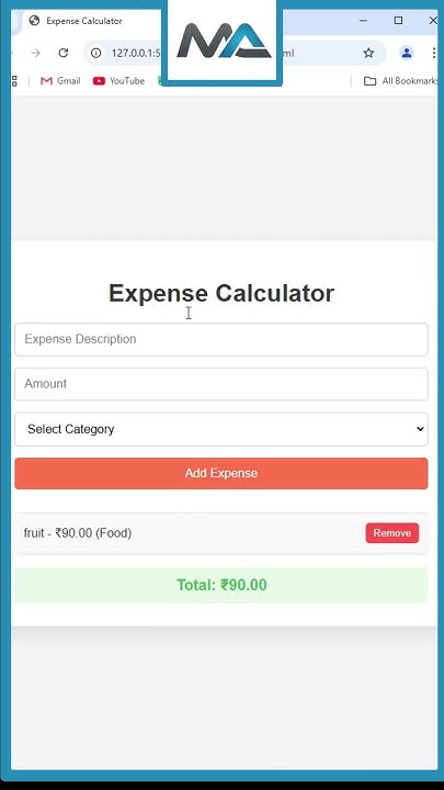 Create an Expense Calculator in 60 Seconds! ⏱️ (HTML, CSS, JavaScript ...