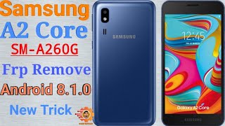Samsung A2 Core Frp Remove/ Bypass Google Account Lock -New Trick Android 8.1.0