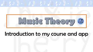 Introduction to my Music Theory course and app screenshot 2