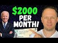 WHOA! $2000 Third Stimulus Check + MONTHLY CHECKS!