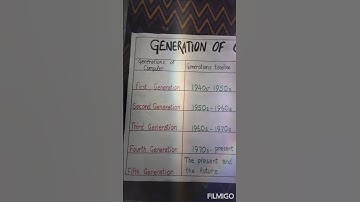 easy to make chart on generation of computer                #easy method