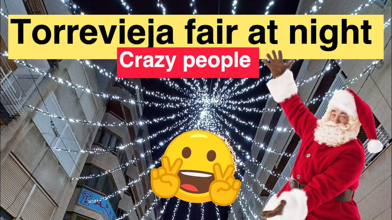Ярмарка в Торревьехе ночью в прямом эфире Рождество 🎅 испания 2022🇪🇸