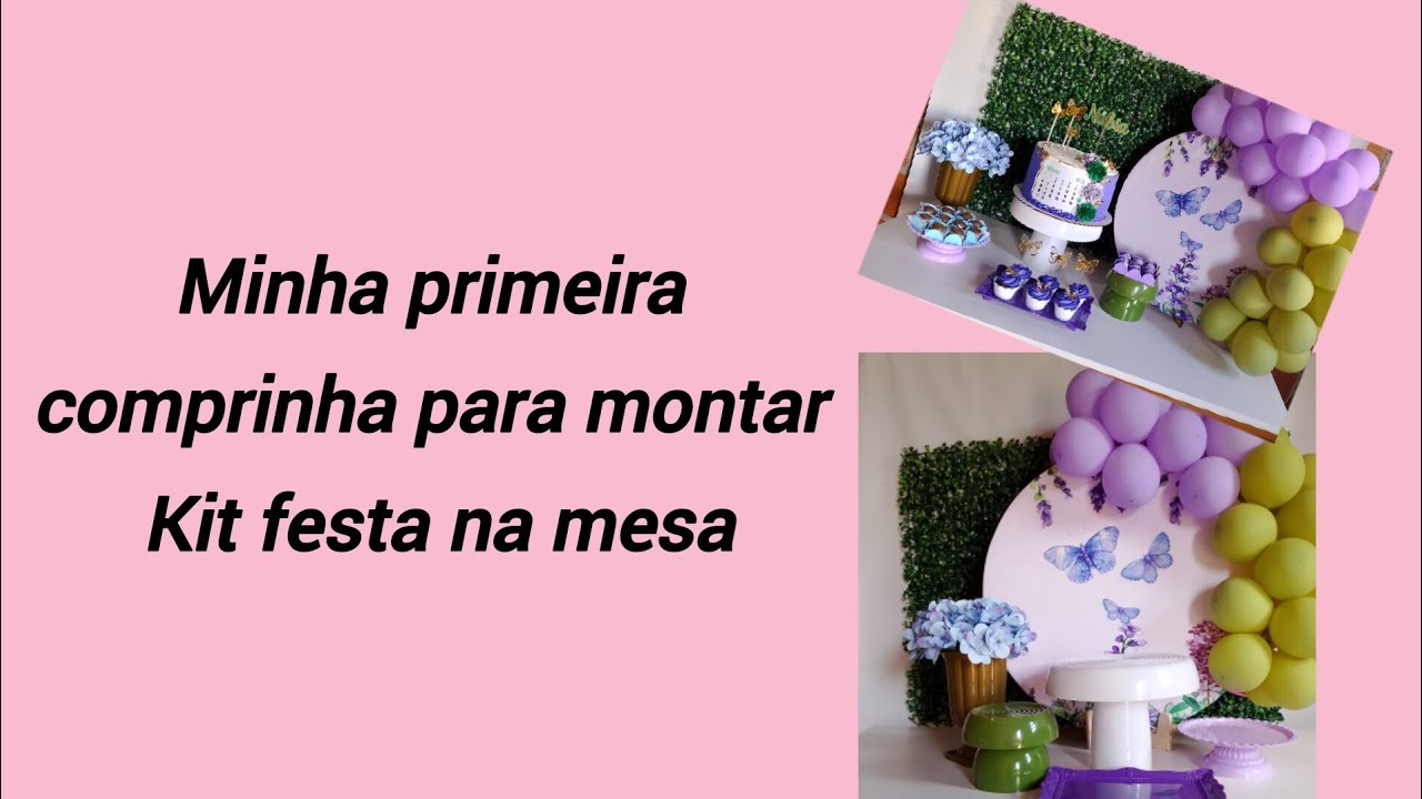 Tudo que você  precisa saber para iniciar a trabalhar com o mini kit de decoração festa na mesa