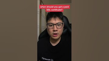 This is WHEN you should get a paid SSL certificate