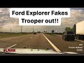 Ford Explorer Fakes Out Arkansas State Trooper - Trooper regrets it #policepursuit