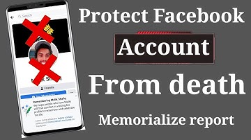How to Protect Facebook Account from death Report 2022 |How to Safe Facebook Account to Death Report