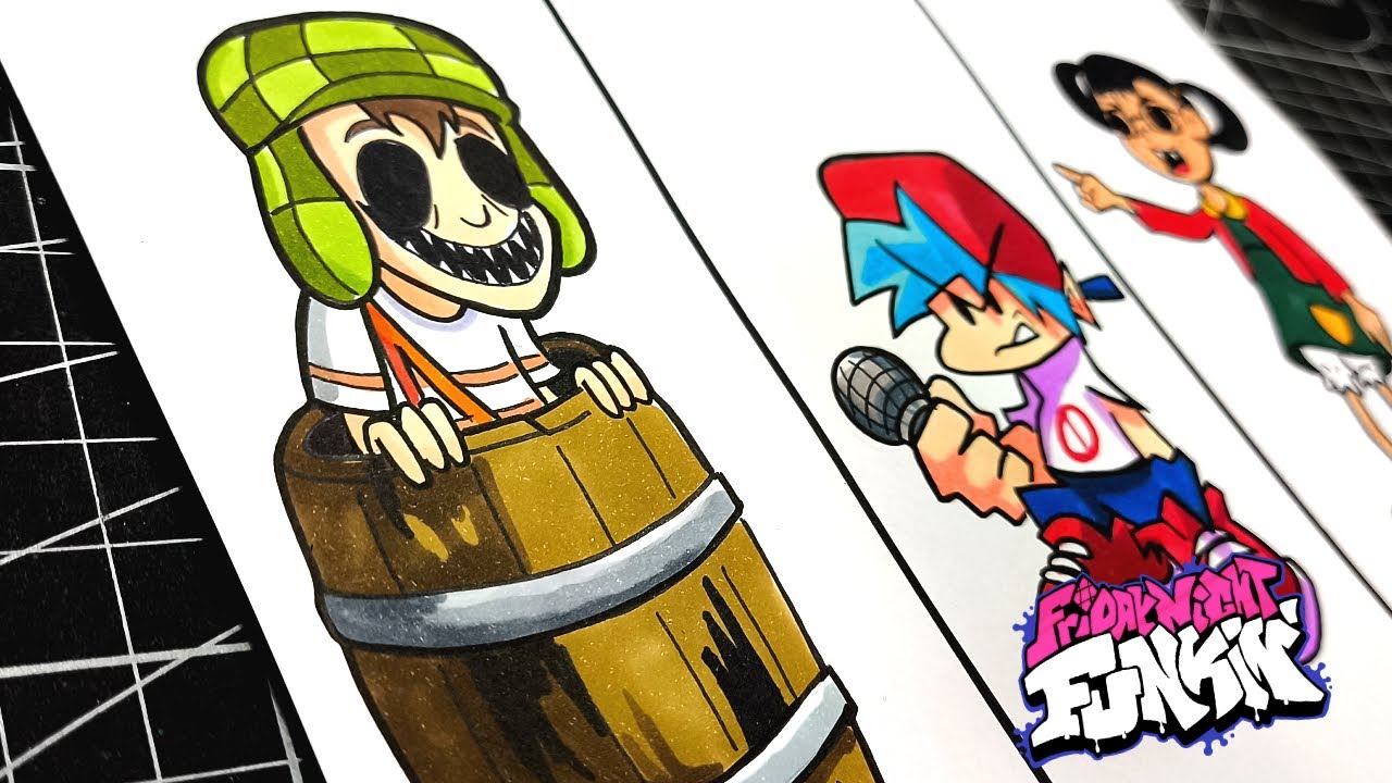 Dibujo Friday Night Funkin’ VS Chaves Nightmares | FIVE NIGHTS AT CHAVES! - Chaves Nightmares