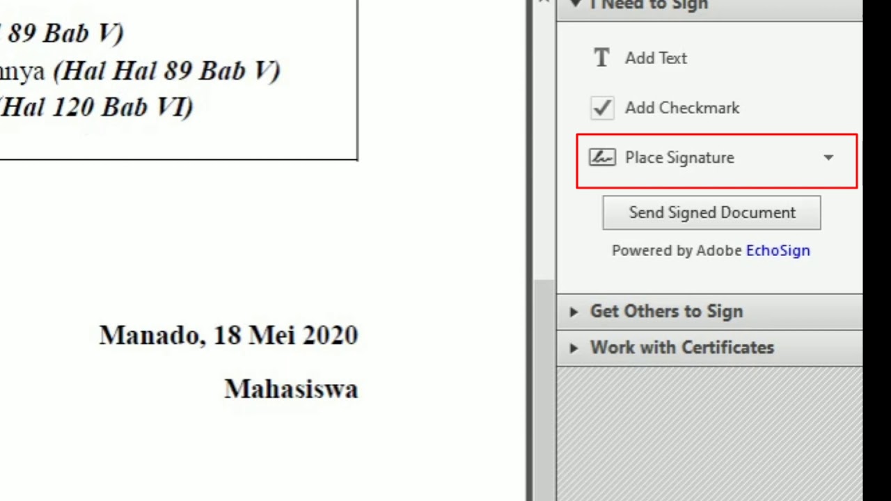 Cara menambahkan TTD di File PDF menggunakan PC/Laptop