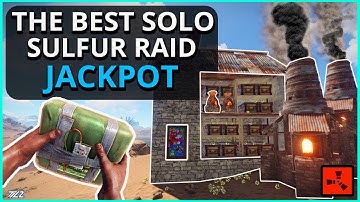 The BIGGEST SOLO SULFUR Vanilla RAID Of ALL TIME!! The JACKPOT!! Rust Solo Survival Gameplay Finale