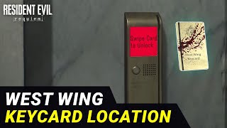 West Wing Card Reader Keycard Key Location Resident Evil Requiem 9