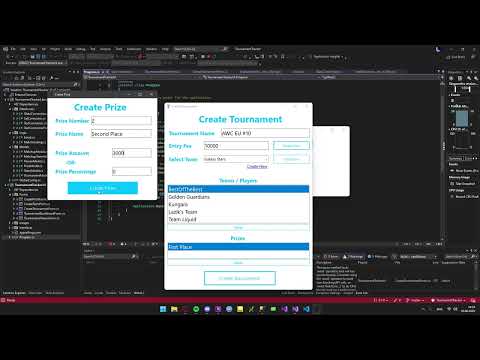 09 - Tournament Tracker - C#/.NET 6 WinForms