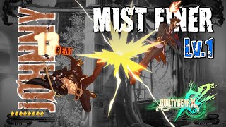 Ggxrd Rev2.1 Some Economical Johnny Combos Started From Lv.1 Mist Finer