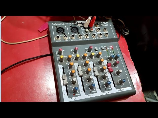 Professional 4-Channel Mixing CYMIC F4A-USB - YouTube