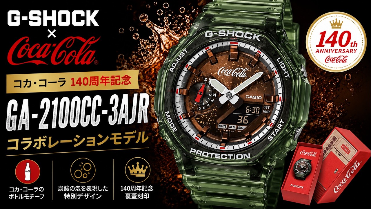G-SHOCK × Coca-Cola Collaboration Model GA-2100CC-3AJR In-Depth