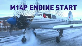 M14P Engine start in slow motion