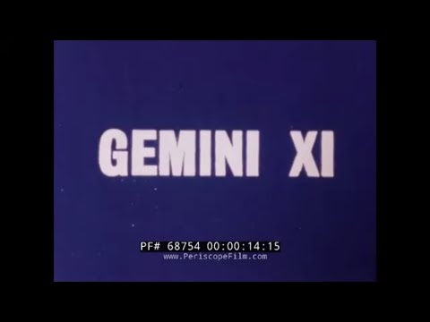 1966 NASA GEMINI XI MISSION OVERVIEW  ATLAS-AGENA TARGET VEHICLE RENDEZVOUS  68754