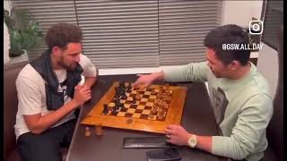 NBA star Klay Thompson against boxing legend Manny Pacquiao battling it out  on the chessboard : r/chess