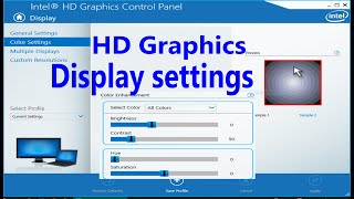 Hd Graphics Display Settings In Windows 10