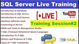 SQL Server free live Training session|StudyIT Education ||Session#2
