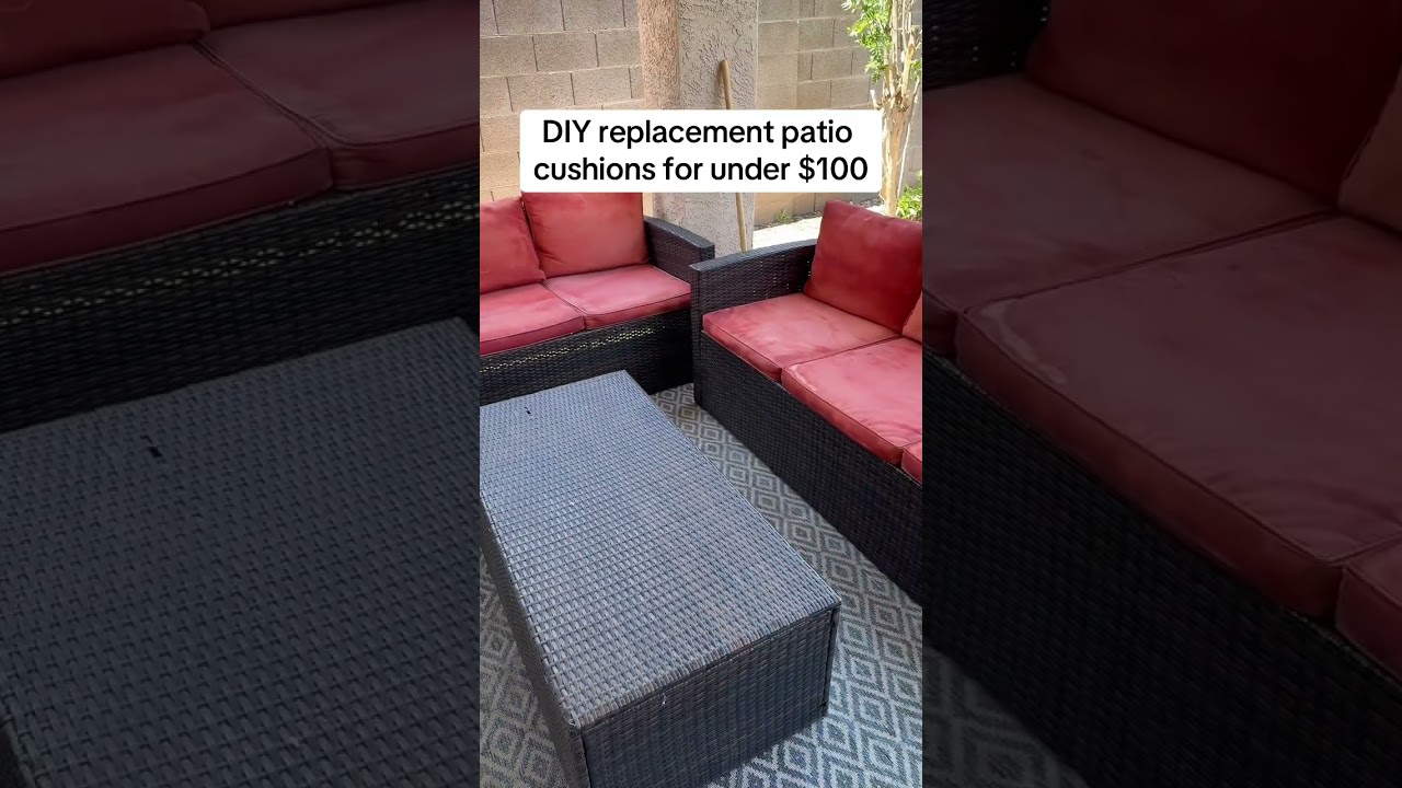 Affordable diy cushion cover upgrade for outdoor furniture 