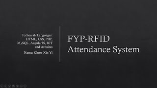 FYP - RFID Attendance System screenshot 2