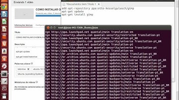 COMO INSTALAR O GIMP 2.8.2 NO UBUNTU 12.10