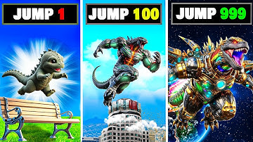 GODZILLA Upgrades with Every Jump in GTA 5