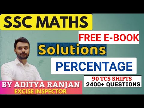 Video percentage || aditya ranjan sir ebook solution ||... - YouTube