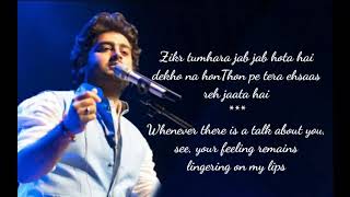 English Translated Lyrics - Tera Chehra - Sanam Teri Kasam | Arijit Singh | Arijit Singh Hits