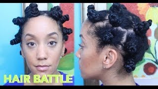 Twisted Bantu Knots vs Regular Bantu Knots