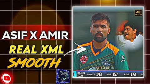 Amir X Asif Real XML File|| Cricket Editing Tutorial 🔥