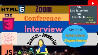 My Latest Live Interview On Web Developer | Zoom Live Interview On ReactJs  And  Redux.