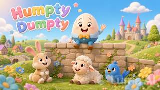 Humpty Dumpty Had a Great Fall 🥚 | Fun Nursery Rhymes & Kids Songs