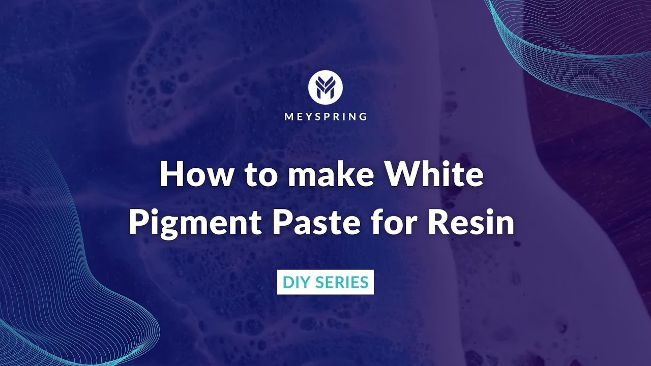 How to Make White Pigment Paste for Resin?