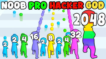 NOOB vs PRO vs HACKER vs GOD | Merge Grabber | B8 Gamer