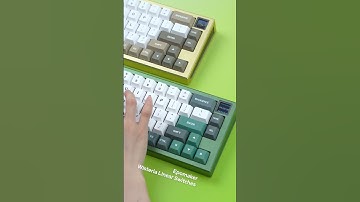 Epomaker MS68 Green and yellow!#epomaker #epomakerkeyboard #keyboard #keyboardasmr #asmr #techtok