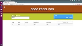 Tutorial CodeIgniter : Source Code Aplikasi Web POS Kasir - Gratis