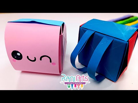 Mochila ORIGAMI Fácil DIY Origami Backpack Easy 