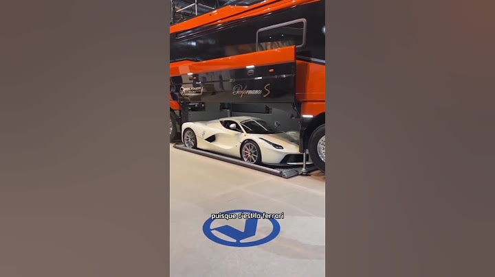 Ce camping car de luxe peut transporter une Ferrari #luxe #riche #campingcar #ferrari #foryou
