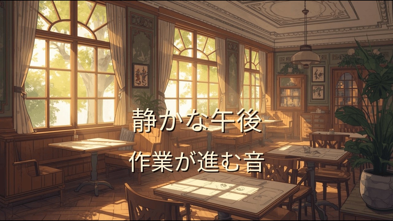 落ち着いた昼カフェミュージック｜心地よく作業できるBGM 【Calm Daytime Cafe Music｜Comfortable Work Background Music】