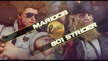 MarioDB (Guile) vs. 801 Strider (G) - SFV Online Ranked Grandmaster vs. Ultimate Grandmaster